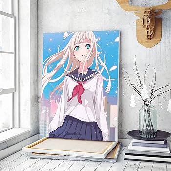 自分で書いた油絵です！ Amazon | 滝の絵 数字キットによる絵画 数字油絵 日本画の